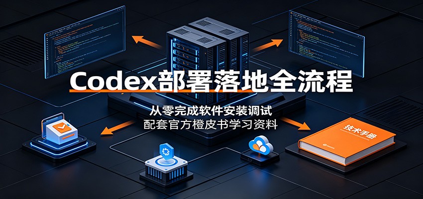 Codex部署落地全流程：从零安装调试到批量内容自动化，配套橙皮书学习资料-猴哥资源站