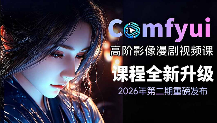 2026新版ComfyUI漫剧动画全流程实战，0基础入门到进阶动态漫，轻松实现流量变现-猴哥资源站