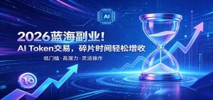 AI Token算力副业拆解,零门槛入局轻资产数字赚差价-猴哥资源站