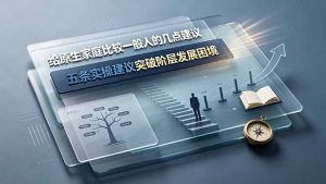 原生普通家庭破局成长付费专栏|5条落地实操建议,补齐资源与人脉短板,突破阶层发展困境-猴哥资源站