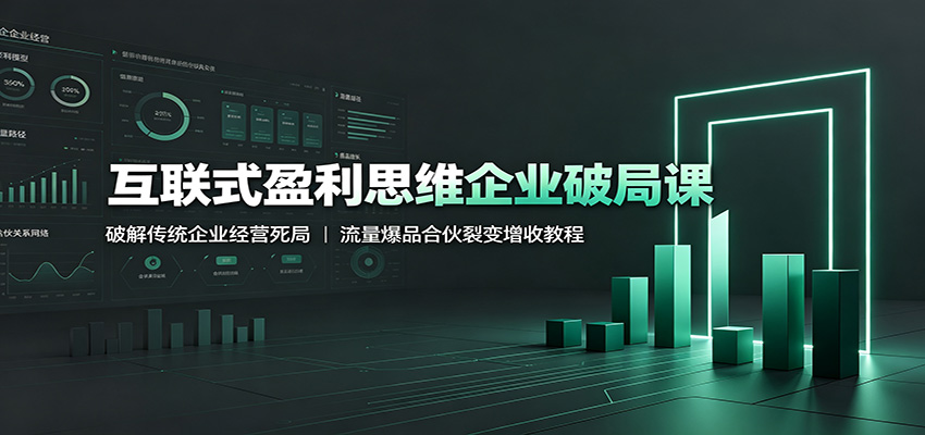 互联式盈利思维：破解传统死局，流量爆品合伙裂变增收-猴哥资源站