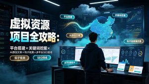虚拟资源项目全攻略拆解,平台搭建+关键词挖掘+AI文章+钩子视频+多平台SEO-猴哥资源站