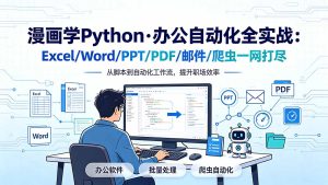 漫画学Python办公自动化，Excel/Word/PPT/PDF/邮件/爬虫一网打尽-猴哥资源站