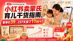 蒙氏育儿干货指南:客单价39,237天卖出11W+,虚拟资料轻资产赛道-猴哥资源站