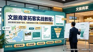 旅业获客操盘术:从0到1搭建旅游商家稳定成交闭环,跳出低价内卷-猴哥资源站