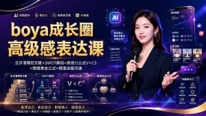 boya成长圈,内心成长×高级表达×AI自媒体三合一蜕变体系-猴哥资源站