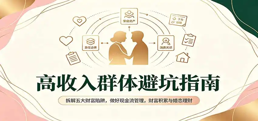 《高收入人群财富防守实战：避开5大破财坑，搭建稳定现金流体系》-猴哥资源站