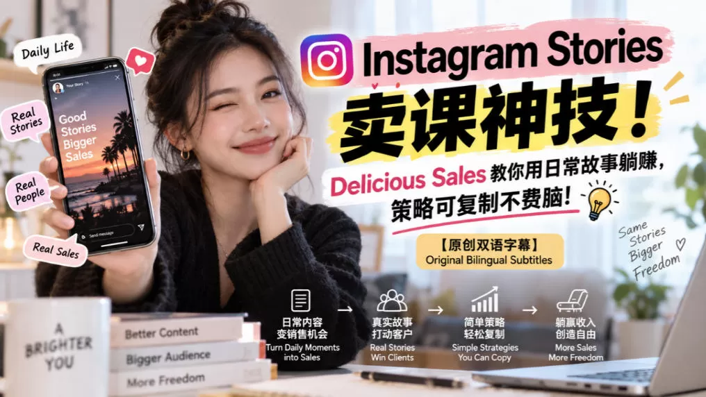 《Instagram快拍卖货全攻略，日常故事变爆单利器》-猴哥资源站