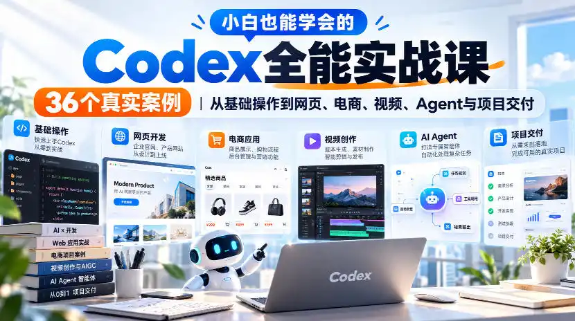 《Codex全能实战：36个真实案例从入门到项目交付》-猴哥资源站