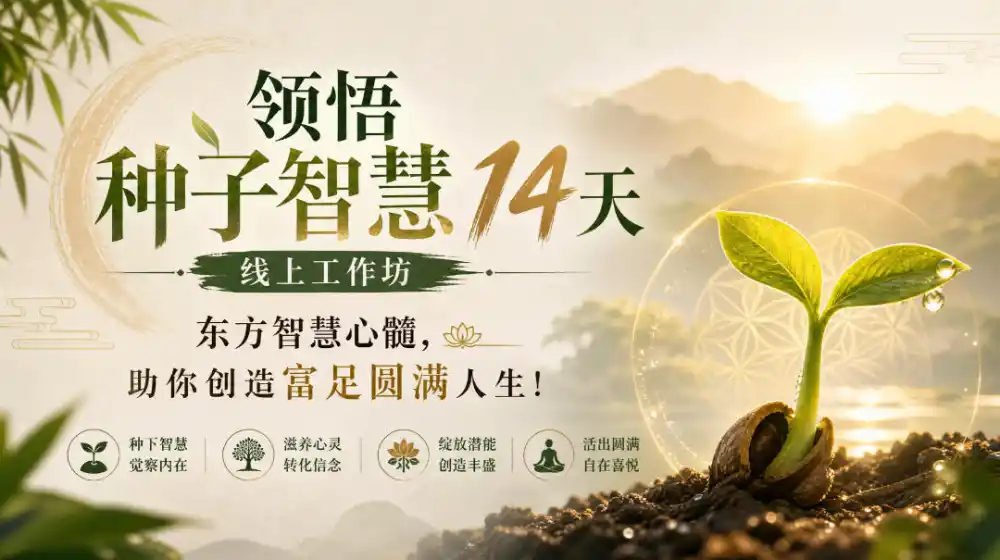 《14天种子智慧工作坊，解锁财富关系双丰收》-猴哥资源站