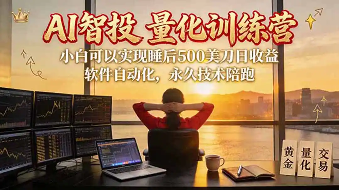 《黄金期货AI量化实战：多策略混搭+科学风控，稳健月入过万》-猴哥资源站