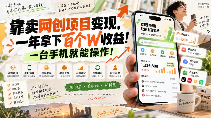 《零基础搭建网创小程序,四系统自动变现年入百万实战拆解》-猴哥资源站