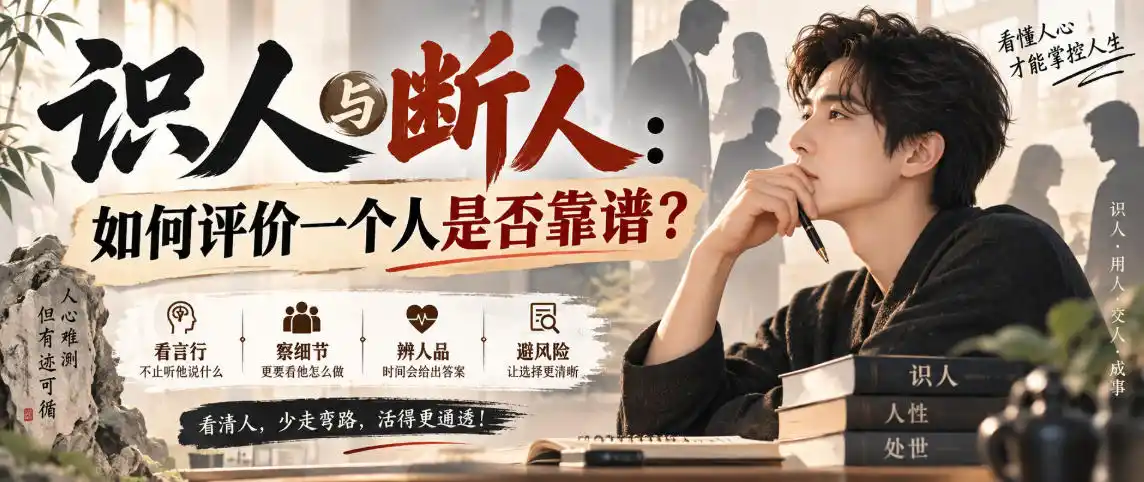 《识人三法：人物+利益+细节，一眼看穿谁值得深交》-猴哥资源站