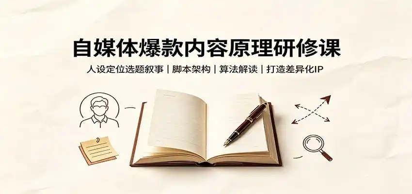 《爆款内容原理全攻略：底层逻辑+人设定位，轻松打造高流量个人IP》-猴哥资源站