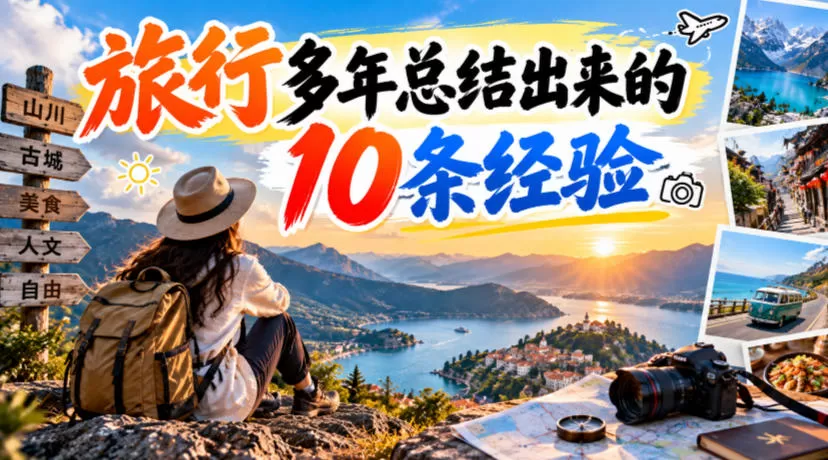 《旅行达人10条私藏经验，新手也能少踩坑玩得爽》-猴哥资源站