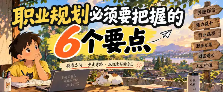 《职业规划6大关键决策，避开内耗选对赛道实现稳定增值》-猴哥资源站