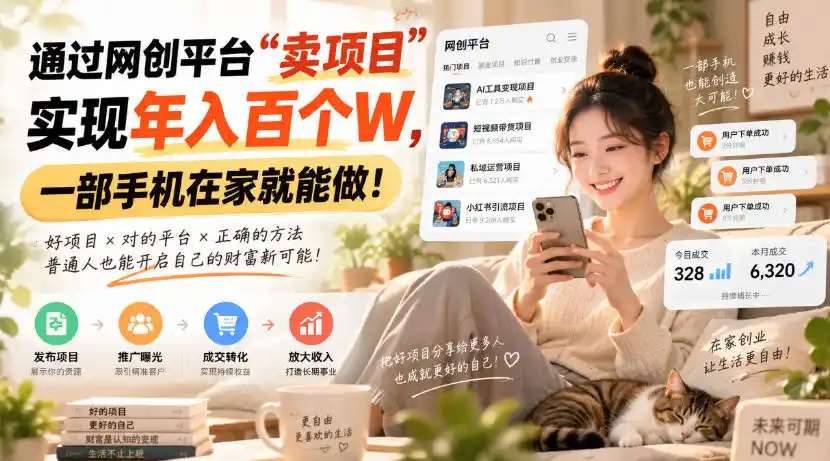 《网创平台合伙人招募：4合1小程序躺赚，从月入1W到10W实战拆解》-猴哥资源站