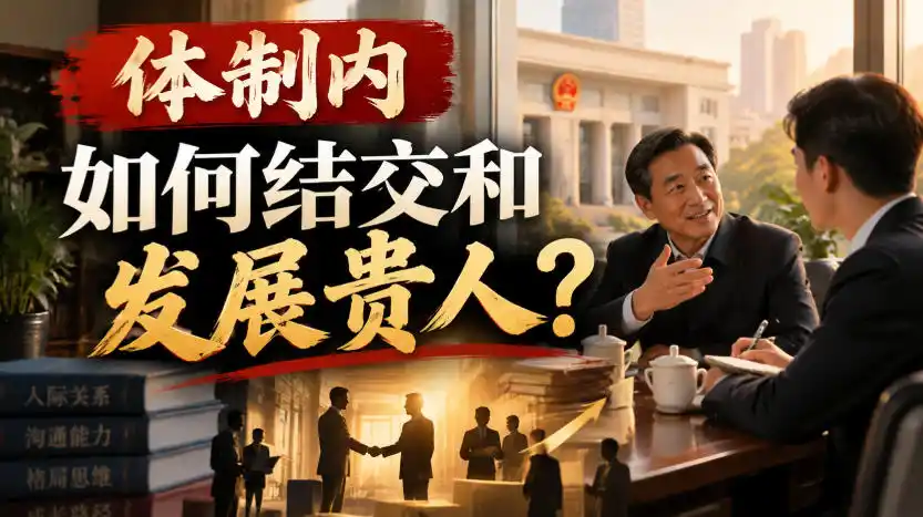 《体制内向上社交全攻略，识别贵人特质少走十年弯路》-猴哥资源站
