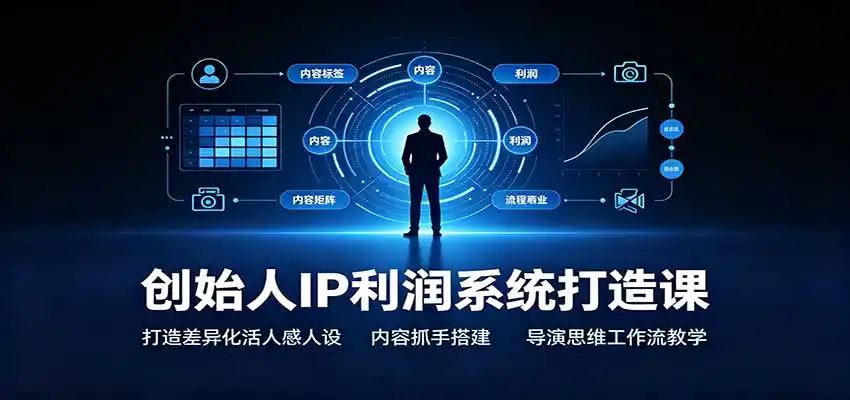 《创始人IP利润系统：三天搭建差异化人设，45个内容抓手实现高效获客》-猴哥资源站