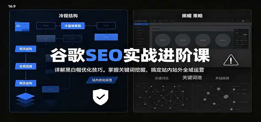 《谷歌SEO独立站获客全攻略,零基础到精通稳定出单》-猴哥资源站