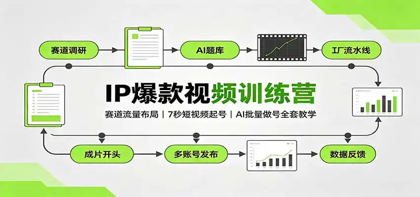 《AI赋能IP爆款视频训练营，零基础起号到引流变现全攻略》-猴哥资源站