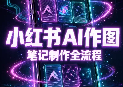 《小红书AI作图+爆款笔记全攻略，零基础也能批量出图接单》-猴哥资源站