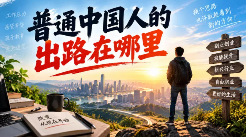 《普通人逆袭新出路：拆解低门槛实战体系，抓住被忽视的蓝海红利》-猴哥资源站