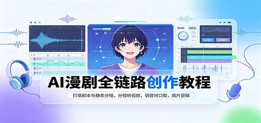 《AI漫剧全流程实战:从剧本到成片,零基础独立产出爆款漫剧》-猴哥资源站