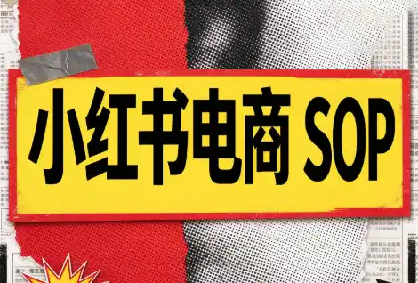 《小红书电商SOP全链路实操，从0跑通选品上架出单放大闭环》-猴哥资源站