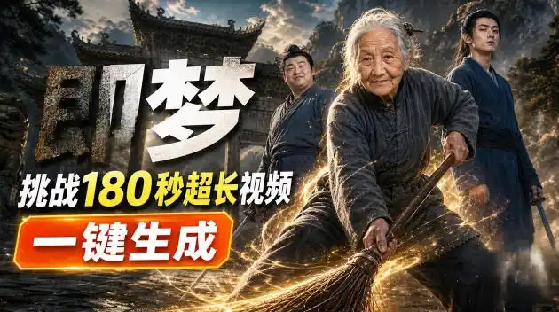 《即梦AI一键生成180秒超长电影，完整制作流程全拆解》-猴哥资源站