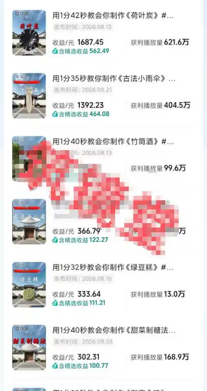 抖音20W粉丝博主的AI非遗知识科普教学，零基础制作非遗文化类短视频变现，解锁抖音精选独家收益