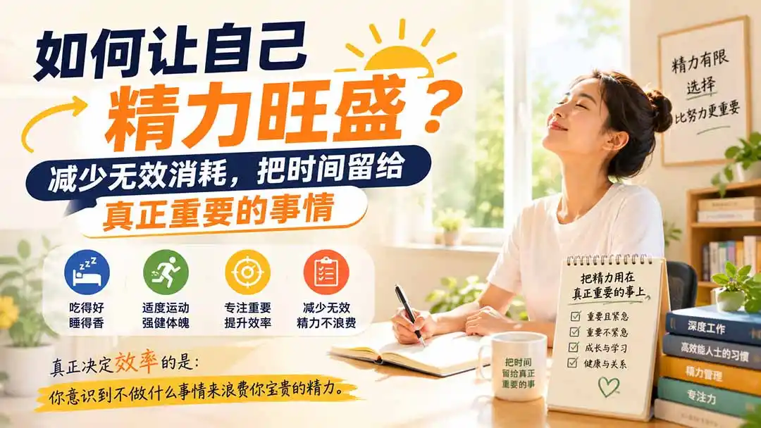《精力管理实战课：告别无效消耗，把有限精力变成稳定收益》-猴哥资源站