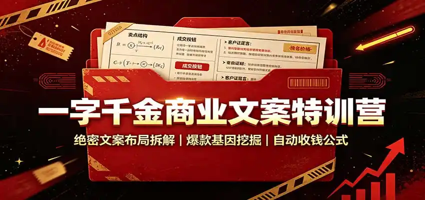 《一字千金文案变现全攻略：吸粉成交双爆发的商业文案底层逻辑》-猴哥资源站