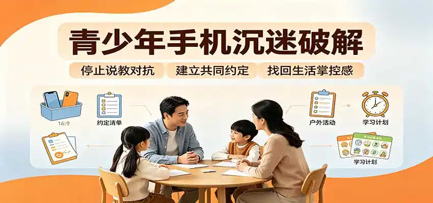 《告别手机沉迷！六步实战法帮孩子重建价值感》-猴哥资源站