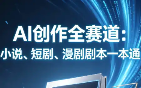 《AI全赛道剧本变现：小说短剧漫剧一本通，邪修拿稿费》-猴哥资源站