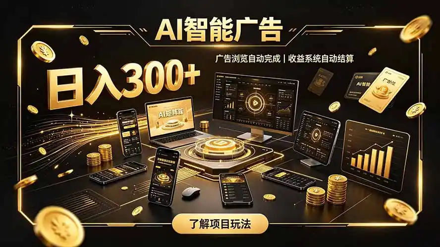 自研 AI 系统｜轻资产起步｜长期稳定收益｜宝妈 上班族轻轻松松日入300+-猴哥资源站