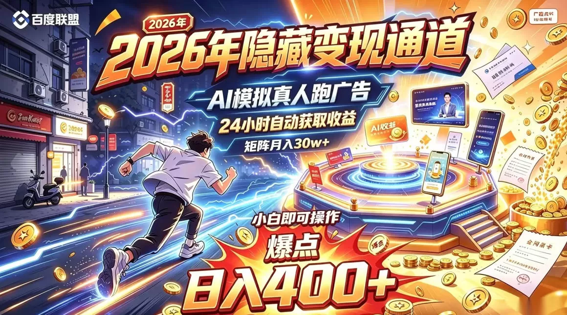 《AI全自动跑广告，单机日入400+，矩阵月入30w实战拆解》-猴哥资源站