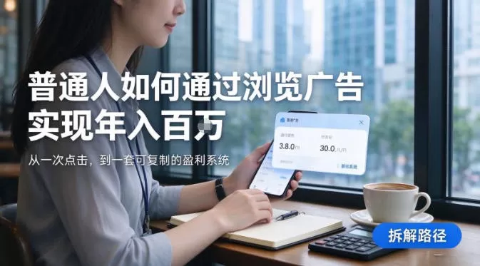 《2026全自动浏览广告挂机，单台设备日入200+，新手零门槛上车》-猴哥资源站
