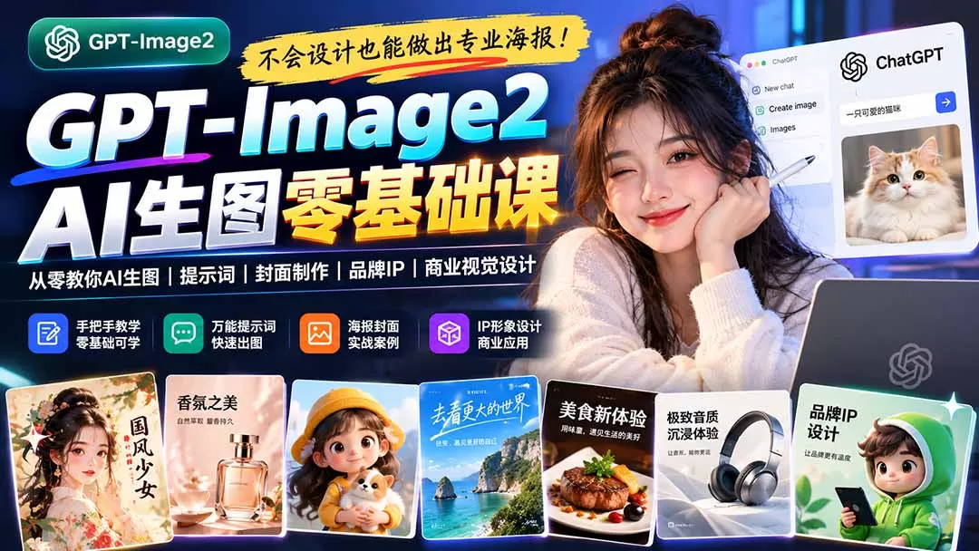 《AI生图零基础实战SOP，从创意到商业交付全流程拆解》-猴哥资源站
