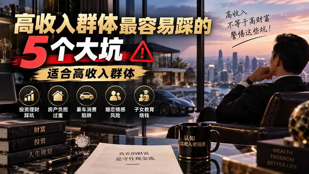 《高薪人群财富困局破解：富人思维+理财实操，每年多存50万的底层逻辑》-猴哥资源站