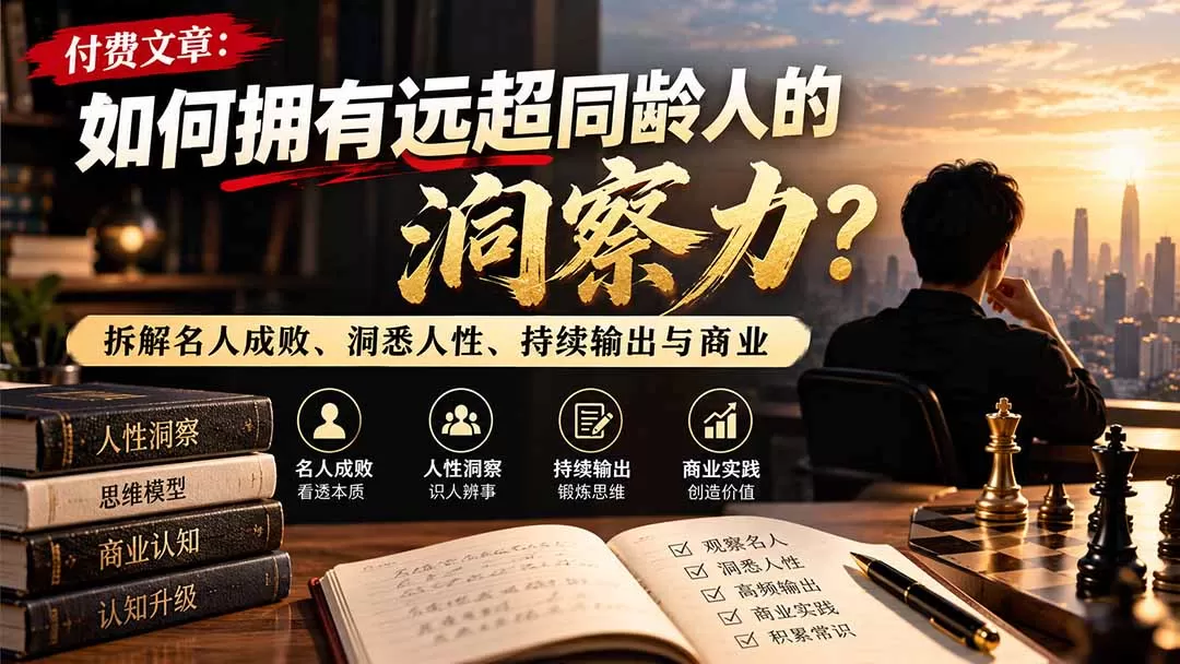 《人性洞察实战体系，5大路径看透本质少走十年弯路》-猴哥资源站