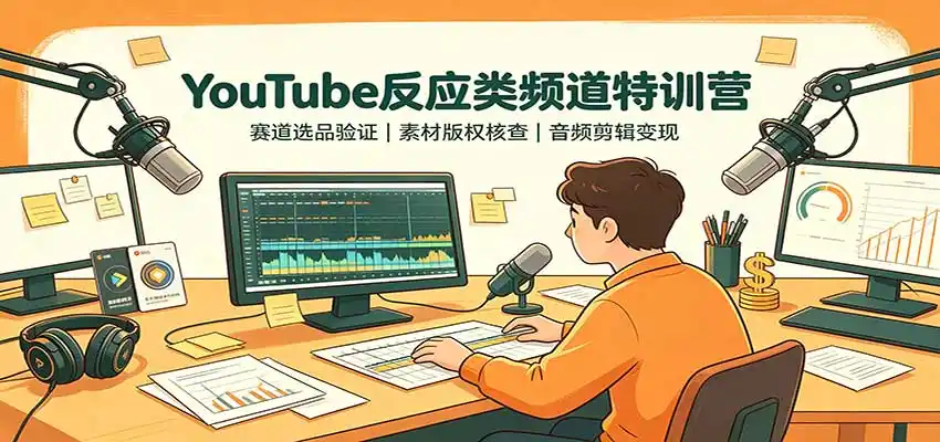 《无需出镜写稿，YouTube反应频道零基础变现全攻略》-猴哥资源站