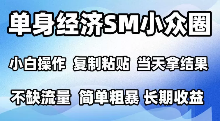 《2026单身经济情感赛道，复制粘贴模板当天见收益，小白单日1k+可矩阵放大》-猴哥资源站