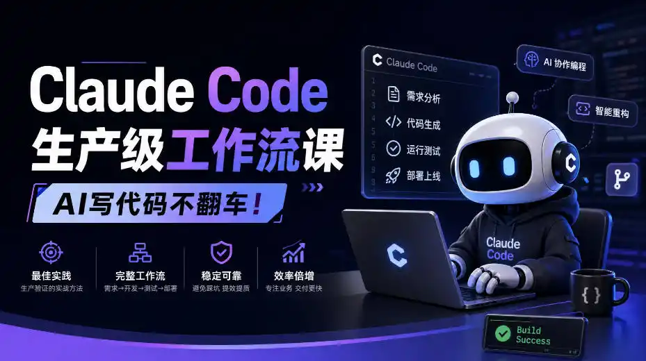 《Claude Code生产级工作流，AI写代码不翻车全攻略》-猴哥资源站
