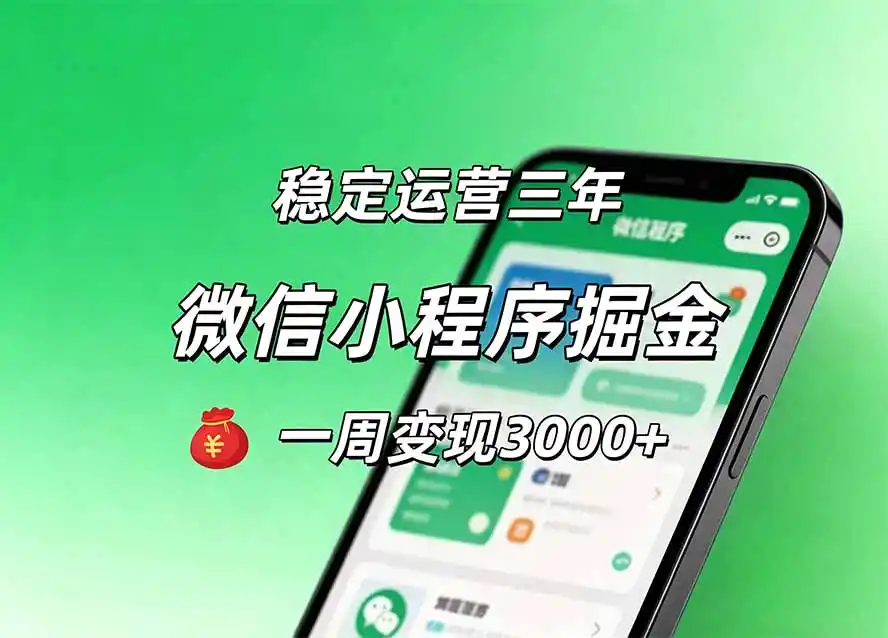 《小程序工具类项目四线变现，长期稳定复利收益实操攻略》-猴哥资源站