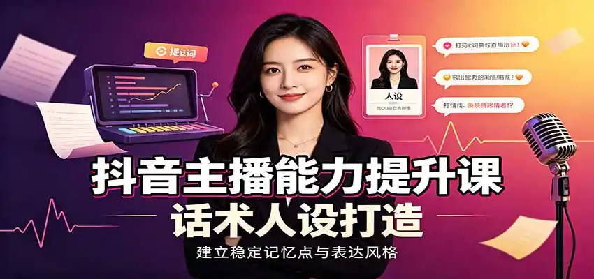 《抖音主播实战全攻略：从0到1起号变现，同城实体商家流量翻倍落地体系》-猴哥资源站