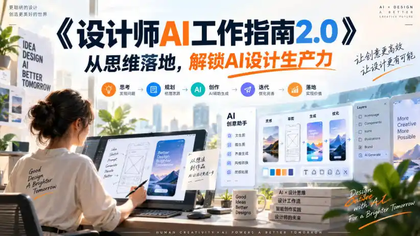 《设计师AI工作指南2.0:从思维到落地解锁AI设计生产力》-猴哥资源站